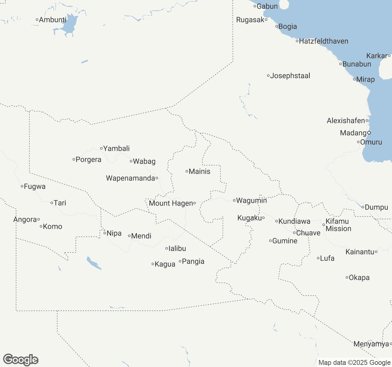 Map of Papua New Guinea